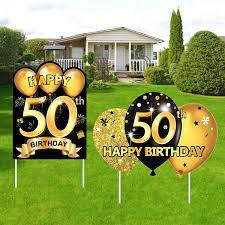 50th birthday yard signs