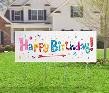 birthday yard signs