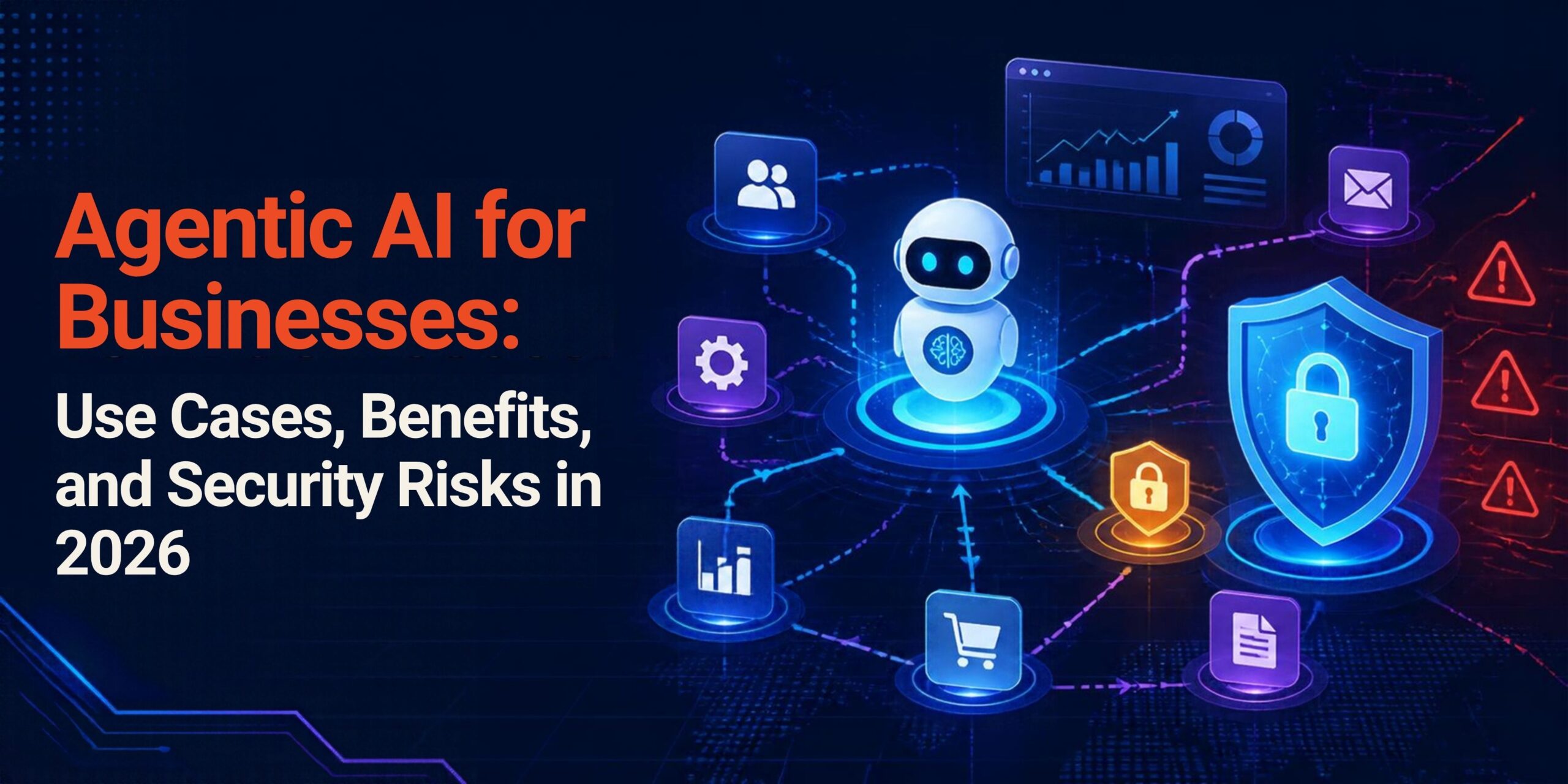 Agentic AI for Businesses: Use Cases, Benefits, and Security Risks in 2026 1 Agentic AI for Businesses Use Cases, Benefits, and Security Risks in 2026